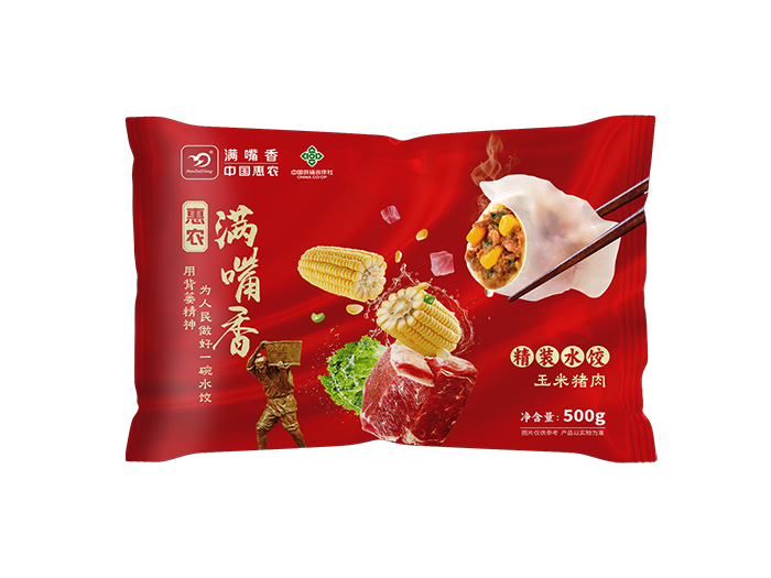  500g玉米猪肉水饺